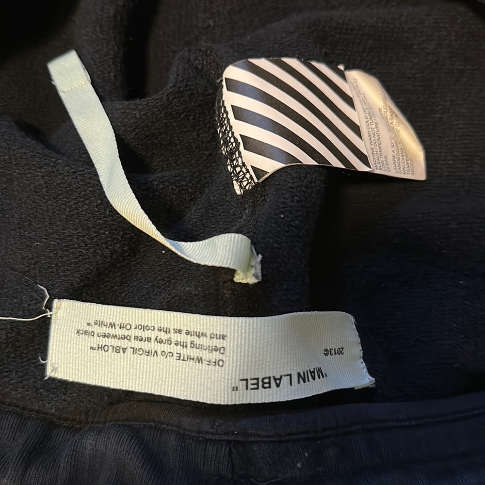 Off White "Impressionism" Cotton Joggers Size XXL